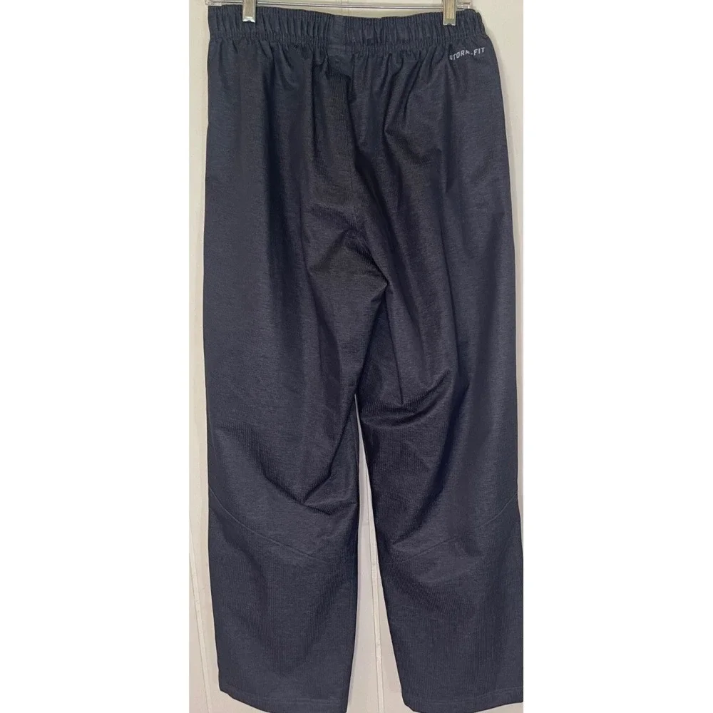 Nike Gold Storm Fit Pants Men's Sz Large Blue-Grey Pull up Zip‎ Leg
